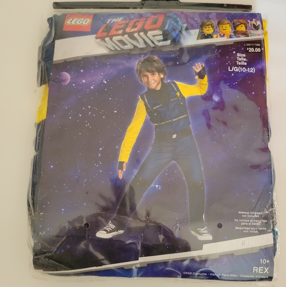 The lego movie 2 Rex Halloween costume new 10-12 - Picture 1 of 5